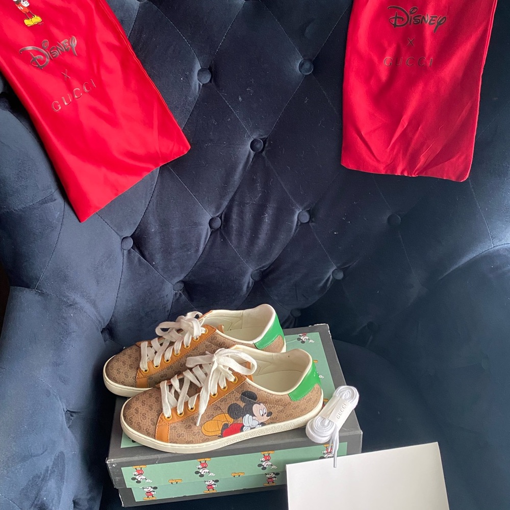 Size 37 Gucci Mickey Mouse edition sneakers